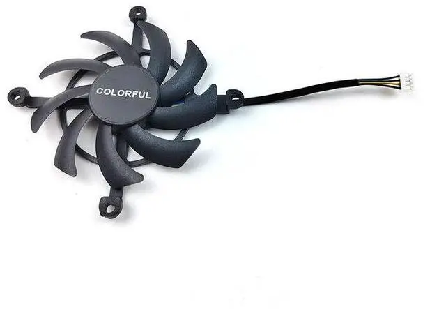 Alt view image 3 of 4 - 1PCS  NEW COLORUL RTX4060 Graphics Card Cooling Fan F or COLORUL RTX4060 8GB SMART MINI Graphics Card Cooling Fan