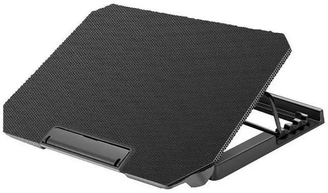 Main image of Black  Notebook Support with 8 Quiet Fans Laptop Computer Stand Dual USB Interface 360 Rotation for Phones/Tablets Up To 15.6inch