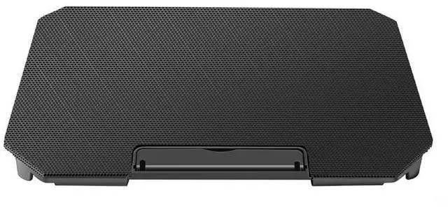 Alt view image 2 of 2 - Black  Notebook Support with 8 Quiet Fans Laptop Computer Stand Dual USB Interface 360 Rotation for Phones/Tablets Up To 15.6inch