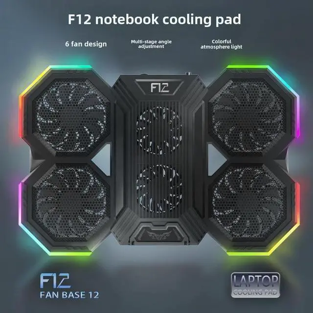 Alt view image 2 of 7 - 36 X 25.5 X 4  Two USB Laptop Cooling Pads Large Size For 12-16 Inch Notebook Silent Gaming Laptop Cooler Wind Speed Adjustable Laptop Stand