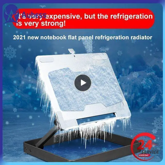 Alt view image 2 of 7 - Gold  Notebook Stand Holder Mini Dual Cooling Fans Non-slip Portable Foldable New Support Rack 10-17 Inch Durable Laptop Stand Base