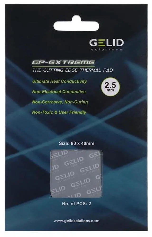 Main image of Gelid Solutions GP -Extreme ?80 x 40 x 2.5MM Thermal Pad 2PCS