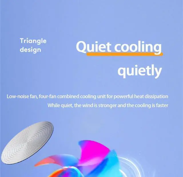 Alt view image 6 of 7 - B  New Laptop Cooler Base Stand Foldable Laptop Cooling Pad Portable Adjustable Notebook Stand for 11-17.3 Inch2/4 Fans