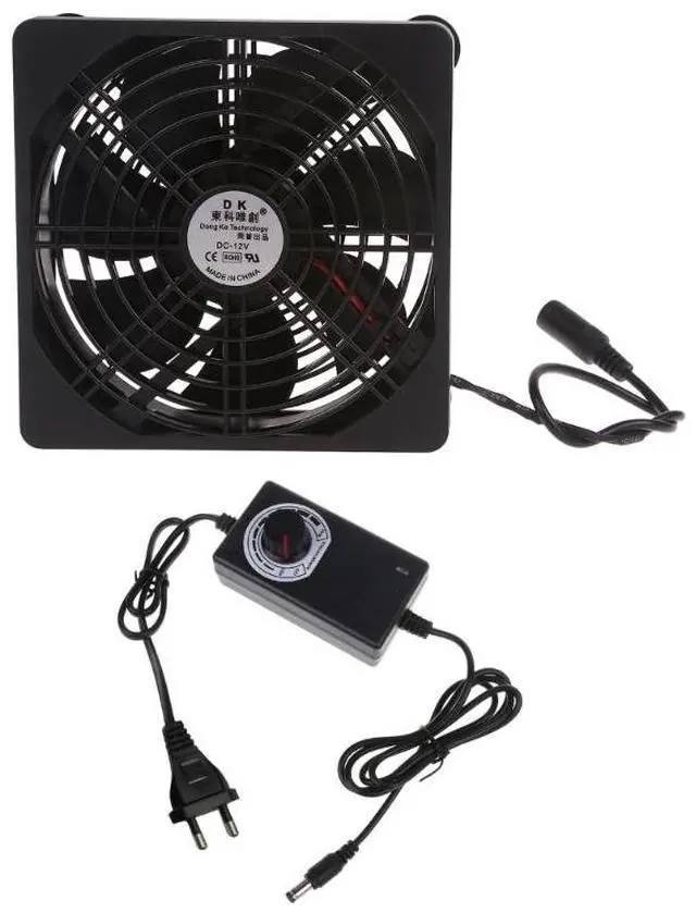 Main image of European plug  F3MA 110V 220V Computer Fan Adjustable Speed Controller 2000R for Modem  Box Cooler