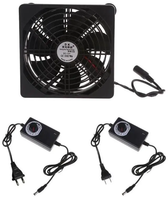 Alt view image 2 of 7 - European plug  F3MA 110V 220V Computer Fan Adjustable Speed Controller 2000R for Modem  Box Cooler