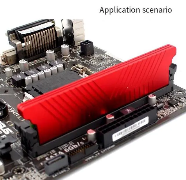 Alt view image 5 of 7 - Black  Desktop Computer Single Dual-Sided Memory Radiator Aluminum Alloy Metal Radiator Memory Cooler Heat Sink Heatsink