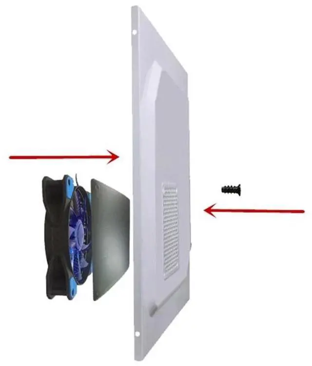 Alt view image 3 of 7 - 8mm  5PCS 80mm 90mm 120mm 140mm Cuttable PVC PC Fan Dust Filter Dustproof Case Cover