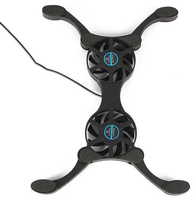 Main image of Small Fan USB Radiator Cooler Heat Dissipation Holder Cooler USB Powered Dual Fan Cooling Pad for Notebook