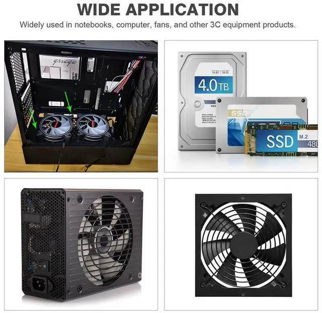 Alt view image 3 of 7 - TEUCER Cooler Heat Radiator PCIE NVMe NGFF Heat Dissipation Radiator Aluminum Alloy with Silicone Thermal Pads 3 Pin Accessories