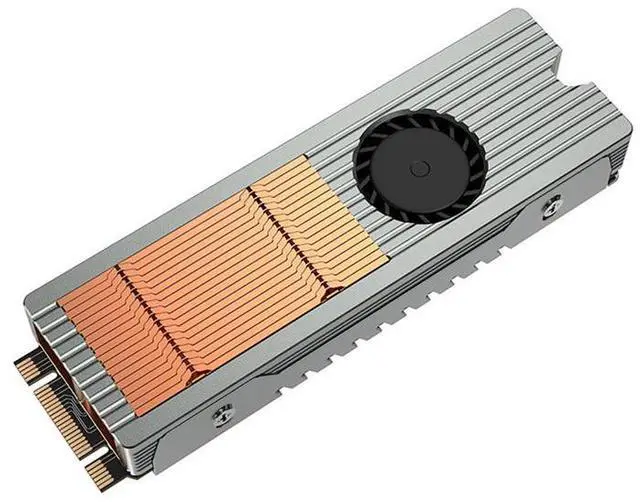 Main image of TEUCER Heat Dissipation Radiator Aluminum Alloy M.2 2280 SSD Cooler with Silicone Thermal Pads M.2 2280 SSD Heatsink Accessories
