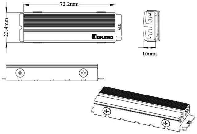 Alt view image 7 of 7 - New Original graphics card fan for 75mm 40*40*40mm 2Pin For GT430 GT440 GT630 GA81S2U DC12V 0.38A HZDO