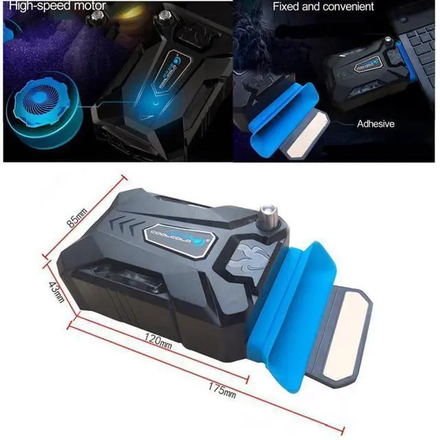 Alt view image 6 of 7 - A  New Mini Vacuum Air Extracting USB Cooling Pad Cooler Fan For Notebook Laptop
