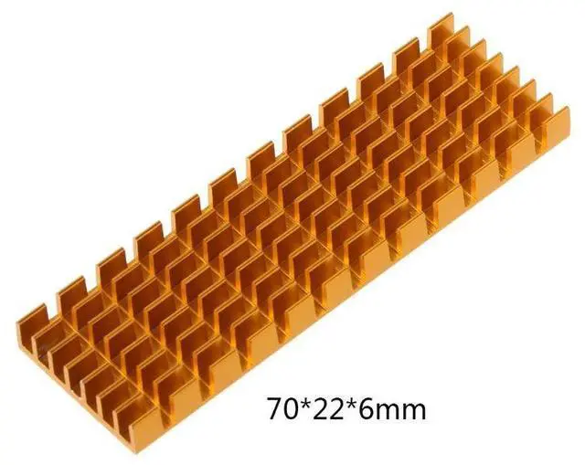 Main image of Gold  for .2 2280 SSD Heatsink Aluminum Alloy Hard Drive Disk Radiator for M2 NVME PC J60A