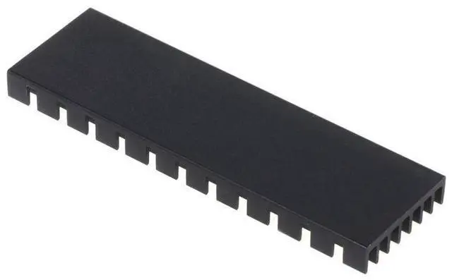 Alt view image 6 of 7 - Black  for .2 2280 SSD Heatsink Aluminum Alloy Hard Drive Disk Radiator for M2 NVME PC J60A