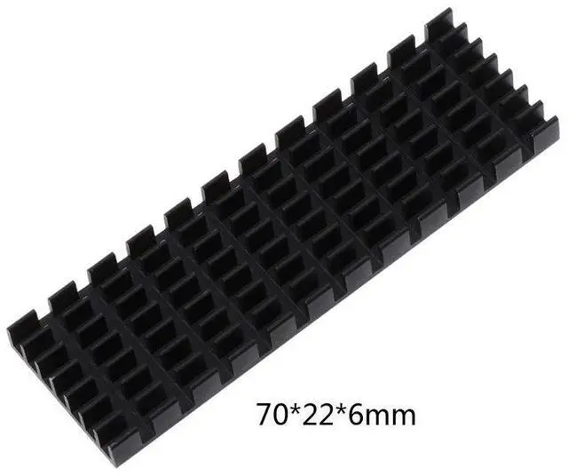 Main image of Black  for .2 2280 SSD Heatsink Aluminum Alloy Hard Drive Disk Radiator for M2 NVME PC J60A