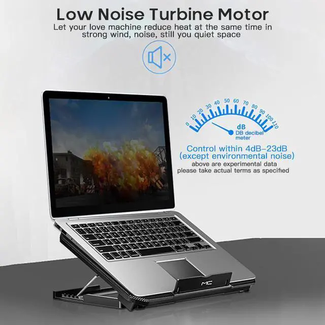 Alt view image 7 of 7 - 36 X 25.5 X 4  Two USB Laptop Cooling Pads Large Size For 12-16 Inch Notebook Silent Gaming Laptop Cooler Wind Speed Adjustable Laptop Stand