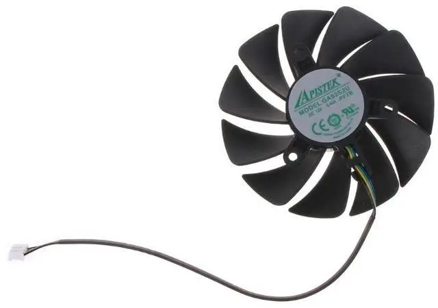 Alt view image 4 of 7 - Heatsink Cooling Fan 4300RPM Speed High Speed Fan 2.0Plugs Computer Heatsink J60A
