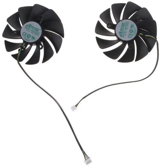 Alt view image 6 of 7 - Heatsink Cooling Fan 4300RPM Speed High Speed Fan 2.0Plugs Computer Heatsink J60A