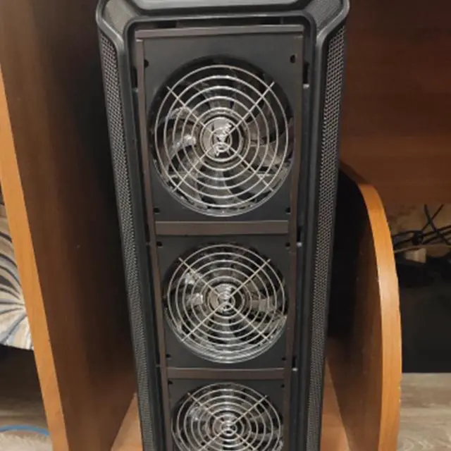 Alt view image 4 of 7 - Style A  17inch Gaming Laptop Cooler Six Fan Led Screen Two USB Port 2600RPM Laptop Cooling Pad Notebook Stand For Laptop