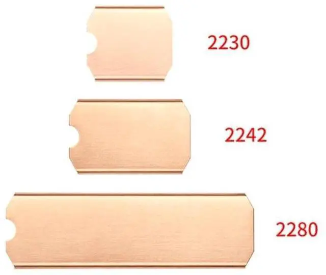 Alt view image 4 of 7 - 30plus  M.2 2230 SSD Heatsink NVMe TN30 TN42 TN80 Hard Disk Heat Sink for SteamDeck Game 2242 2280 SSD Radiator Dropship