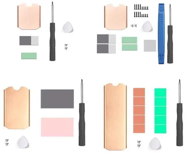 Alt view image 2 of 7 - 30plus  M.2 2230 SSD Heatsink NVMe TN30 TN42 TN80 Hard Disk Heat Sink for SteamDeck Game 2242 2280 SSD Radiator Dropship