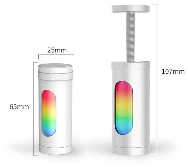 Main image of White  ARGB GPU Video Card Holder Aluminum Alloy Magnetic Video Card Sag Holder Graphics Card GPU Brace Support for Desktop PC Case