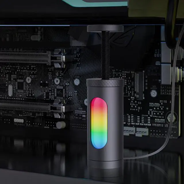 Alt view image 4 of 7 - White EX80  ARGB GPU Video Card Holder Aluminum Alloy Magnetic Video Card Sag Holder Graphics Card GPU Brace Support for Desktop PC Case