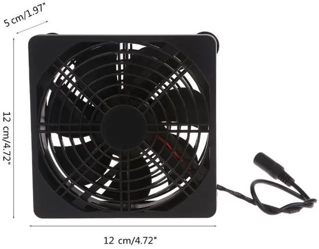 Alt view image 6 of 6 - EU plug  PC Cooler Cooling Fan 110V 220V Variable Speed Controller 3V to 12V for Biltong Box Greenhouse Receiver Amplifier