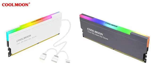 Main image of 1 set  5V-3PIN ARGB RAM Heatsink Portable High Quality Memory Heat Sink Efficient Durable Radiator For Desktop Computer PC Memory