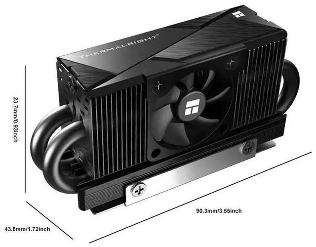Main image of Black  HR-10 2280 PRO M.2 SSD Heat Sink with 4PIN PWM Fan Solid State Drive Cooler Compact M.2 SSD Cooling Heat Sink Heatsink Vest
