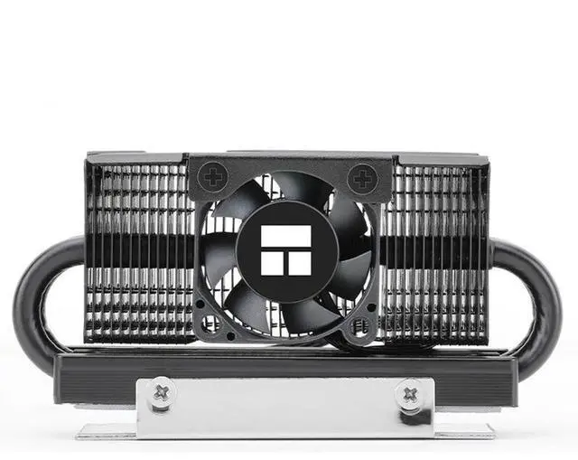 Alt view image 5 of 6 - Black  HR-10 2280 PRO M.2 SSD Heat Sink with 4PIN PWM Fan Solid State Drive Cooler Compact M.2 SSD Cooling Heat Sink Heatsink Vest