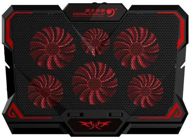 Main image of red without screen  Gaming Laptop Cooler Notebook6 Fans Laptop Stand Cooling Bracket Heat Radiator Cooling Pad Tablet Ergonomic Holder Bracket