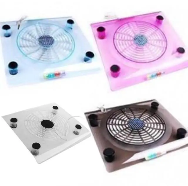 Main image of White  Laptop Cooler USB Cooling Big Fan LED Light Cooler Base Pad Stand for 15" PC Notebook