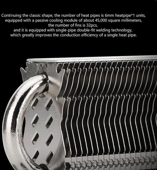 Alt view image 6 of 7 - Silver  Thermalright M.2 HR-09 2280 Solid State Drive Cooler Vest AGHP Heat Pipe SSD Hard Disk Metal Heatsink Radiator Cooling Pad PC