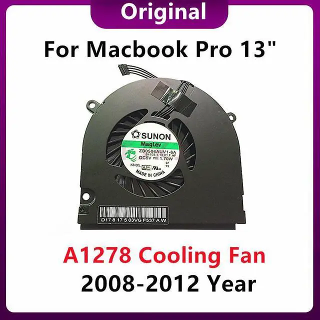 Main image of Original Laptop Cooler CPU Cooling Fan For Macbook Pro 13" A1278 Fan 2008 2009 2010 2011 2012 Years