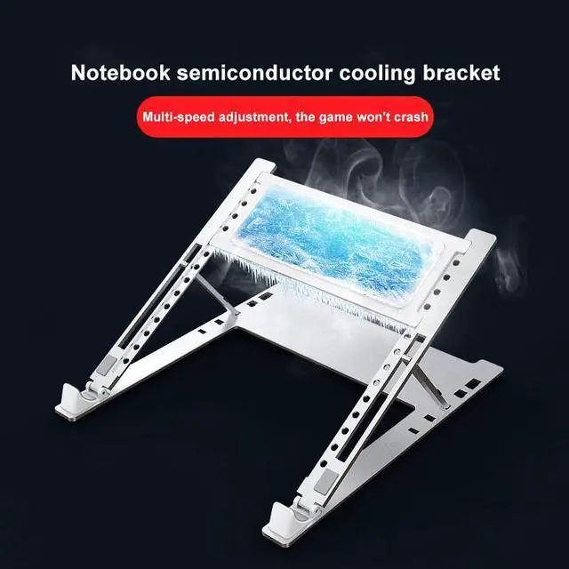 Alt view image 2 of 5 - Double refrigeration  Portable Laptop Stand Support Base Notebook Holder Table For Macbook Dual Fan Laptop Cooler Notebook Cooling Pad Bracket