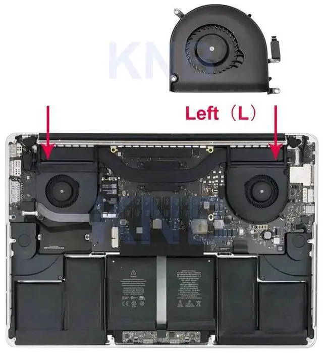 Main image of 2012-2013 only Left  Original A1398 FanRight For Macbook Pro Retina 15" A1398 Cooling Fan 923-0091 923-00922012 610-01912014 2015