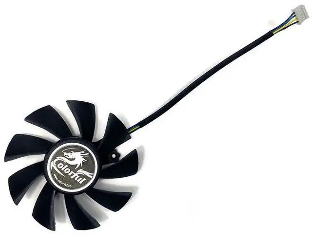 Alt view image 5 of 7 - 2pcs  New  Cooling Fan 75MM 85MM 4PIN iGame RTX2070 SUPER RTX2060 for Colorful GeForce GTX 1660 SUPER Ultra RTX 2060 Ultra GPU Fan