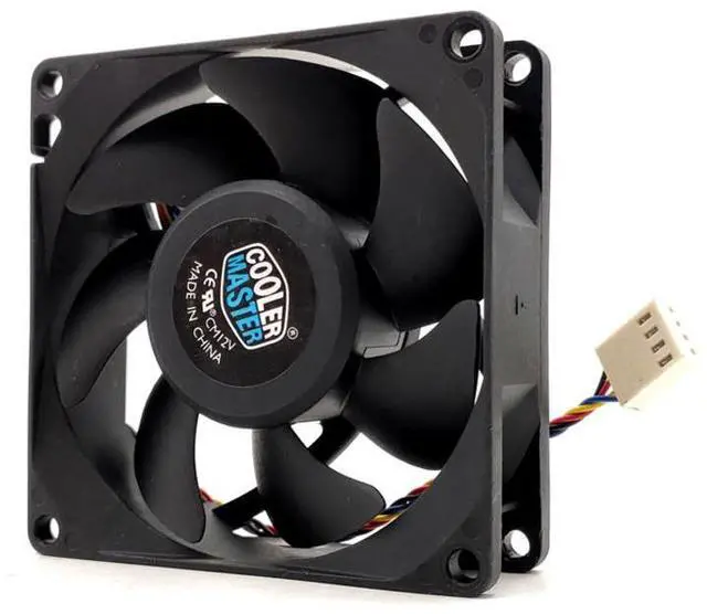 Alt view image 2 of 6 - Original fan  Radiator CPU CoolerFor FA08025M12LPA 8CM 80*80*25MM 0.45A DC 12V 4 Pins PWM Hydraulic Mute Temperature Control Master