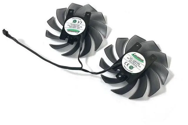 Alt view image 4 of 5 - 1set  87mm  CF-12915S 4Pin  GPU Cooling Fan  For INNO3D GeForce GTX 1660 RTX 2060 SUPER 6GB Twin X2 Graphics Video Card Cooler Fan