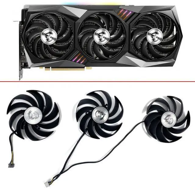 Alt view image 2 of 7 - 1PCS  New Cooling Fan 85MM 4PIN PLD09215B12H RTX2060 RTX2070 GPU FAN For Colorful iGame GeForce RTX 2080 2080TI 2070S Video Card Fan