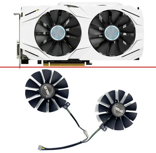 Alt view image 2 of 7 - 1PCS  Cooling Fan 95MM PLD10020B12H DC12V 0.65A 4-Pin Graphics Card Fan For MSI GeForce RTX 4080 Ventus 3X Fan