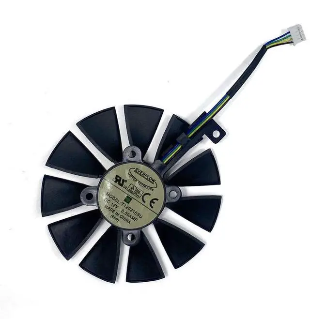 Alt view image 3 of 7 - 1PCS  Cooling Fan 95MM PLD10020B12H DC12V 0.65A 4-Pin Graphics Card Fan For MSI GeForce RTX 4080 Ventus 3X Fan