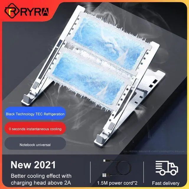 Alt view image 2 of 6 - Standard version  Portable Laptop Stand Support Base Notebook Holder Table For Macbook Dual Fan Laptop Cooler Notebook Cooling Pad Bracket