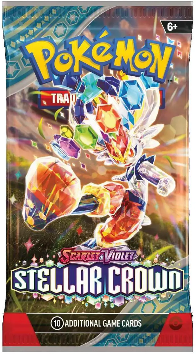 Alt view image 2 of 17 - Pokemon TCG: Scarlet & Violet - Stellar Crown Booster Pack - Random Artwork