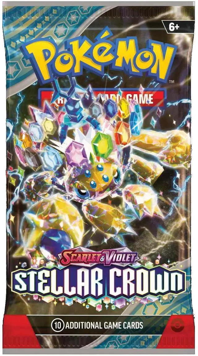 Alt view image 3 of 17 - Pokemon TCG: Scarlet & Violet - Stellar Crown Booster Pack - Random Artwork