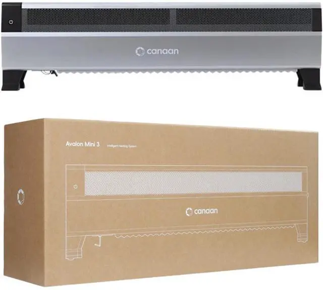 Main image of Avalon Mini 3 Canaan Avalon Mini 3 BTC Bitcoin Miner 37.5 TH/s 21.3 J/TH 800W 110-240V AC 50/60Hz Solo Mining 35-55dB Home Office Miner - with PSU and US Power Cord