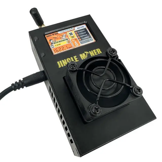 Alt view image 2 of 7 - Jingle Miner BTC Solo Lite 1.2Th/s 23W BTC Miner Solo Lottery Miner SHA-256d Algorithm BM1370 ASIC Chip (Originally Developed for Antminer S21 Pro) with PSU and Power Cord