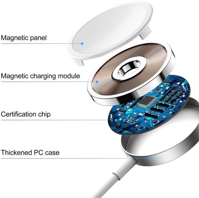 Alt view image 4 of 6 - AIlawuu for Apple Watch Charger,2 in 1 iPhone and iWatch Magnetic Fast Cord 6ft,Wireless Charging Cable with C Wall Charger Block for Apple Watch ultra/9/8/SE/7/6,for iPhone 14/13/12/11