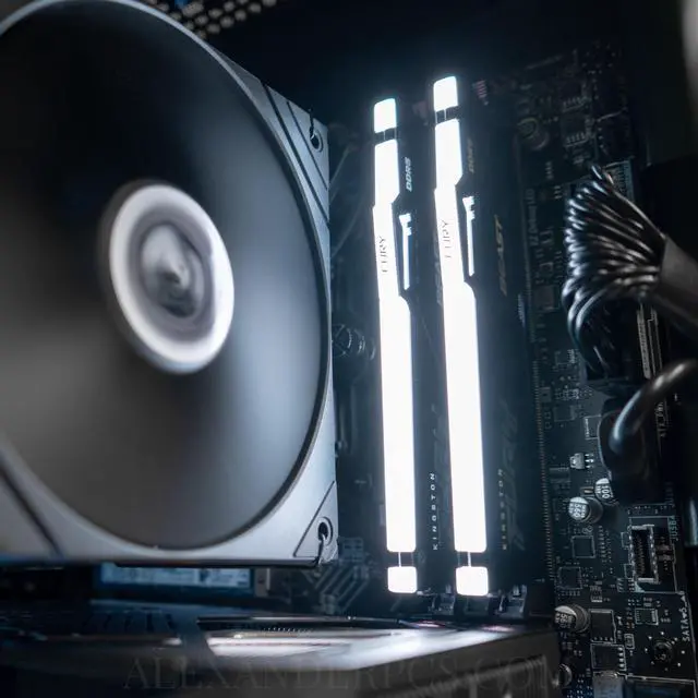 Alt view image 5 of 7 - Alexander PCs Dagger - GeForce RTX 5060 - Intel Core i5-14400F - DLSS 4 - 32GB DDR5 6000MHz RGB RAM - 1TB Gen 4 NVMe SSD - 650W Gold PSU - WiFi & BT - USA Assembly & Support - Veteran Owned